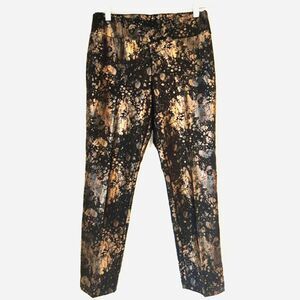 Insight Black and Gold Marble print leggings. Size 4.